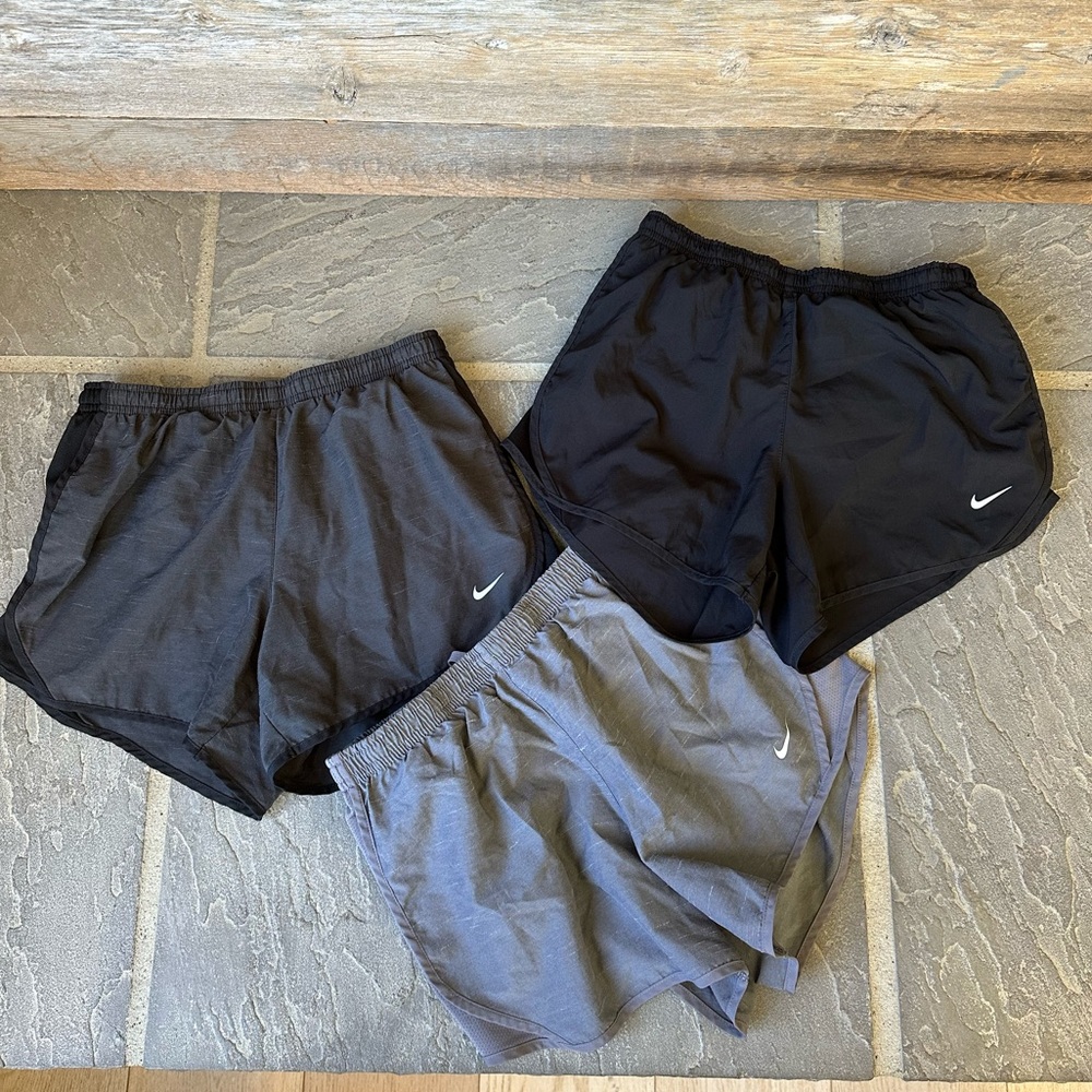 Girls Nike Dri-Fit athletic shorts size large. 3 pairs of shorts for $20